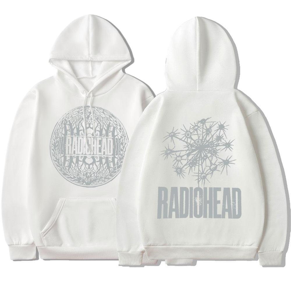 Bluza z kapturem w stylu vintage zespół rockowy Radiohead Hip Hop Album muzyczny bluza z nadrukiem Harajuku Streetwear uniseks Oversize bluzy z długim rękawem
