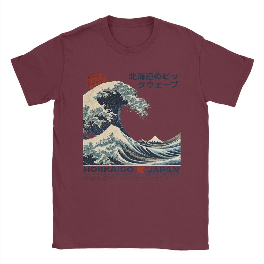 Kanagawa Wave The Great Wave Hokusai Japanese Art  Cotton TShirt For Unisexs Summer  Awesome TShirts Tees Oversized Cheap Tops