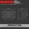 2x 48W Spot Flood Combo LED Work Light Car 4x4 Off-Road Flush Mount Bumper Lamps