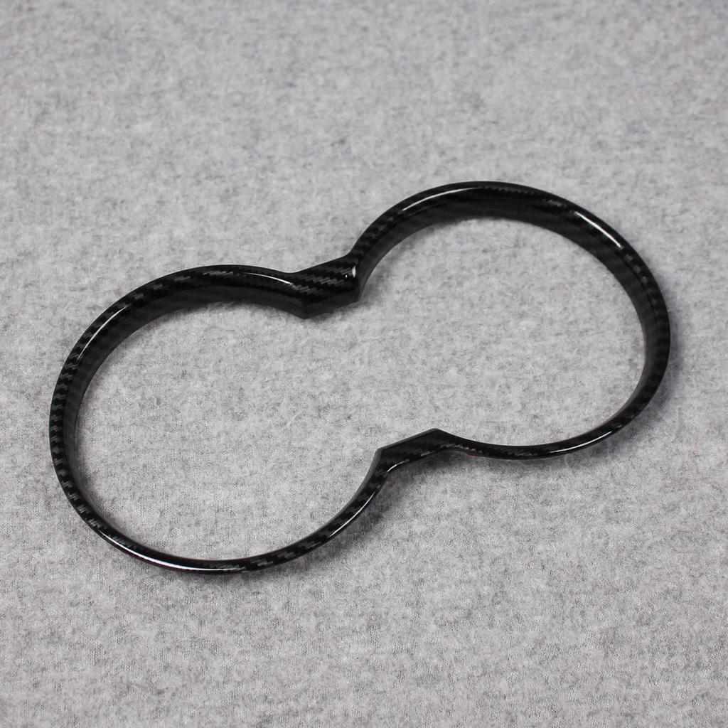 RUIQ Toyota New Harrier 80 Series Dedicated Interior Drink Holder Cover Garnish Fiber Black (Carbon Specification)