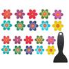 Bathtub Anti-slip Stickers Cute Bath Safety Accessories Colorful Flower Pattern Bathtub Stickers for Anti-slip for Bathroom