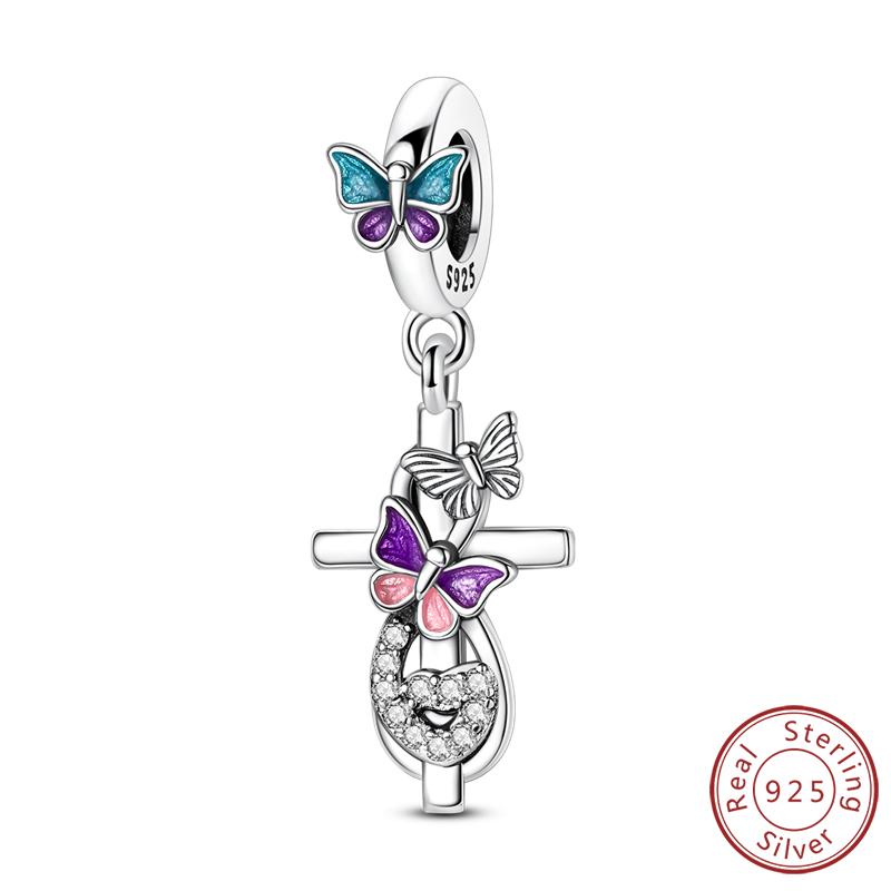 Original Copper Charms Beads Pendants Maple Leaf Squirrel Butterfly Cat Beads Fit Bracelets Women Jewelry Accessory