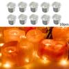 10Pcs Mini Round Candle Cup Silver Diy Candlestick Making Tray Holder Container Accessory Aluminium Home Party Decor Parts