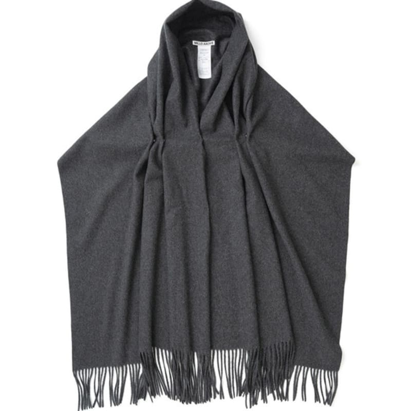 

Millo Archive Three-Way Double Snap Drape Muffler [Charcoal] ONE