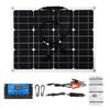 100W 18V Solar Panel+Controller Monocrystalline USB interface Car Ship Outdoor Camping Emergency Phone Charger w/Charger