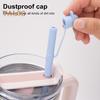 Silicone Straw Cap Dust-Proof Reusable Straw Toppers for Cups Leak Proof Splash Proof Straw Cover Fits Various Cup Eco-friendly Straw Accessory