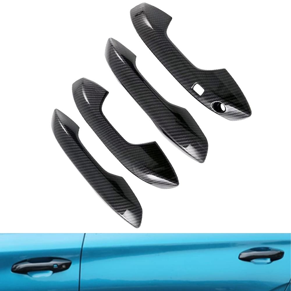 4pcs For BYD ATTO 3 Yuan Plus 2024 2024 Car Accessories ABS Door Handle Cover With Smart Key Hole Catch Cap Trim Molding