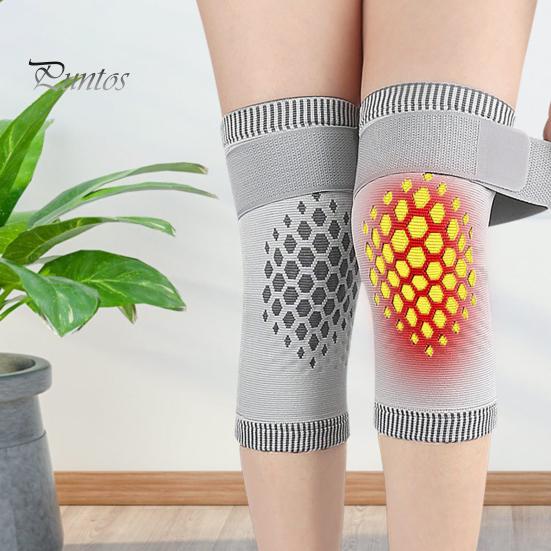 Comfortable Knee Braces 1 Pair Compression Sleeves with Fastener Tape Soft Breathable Support Leg Warmers