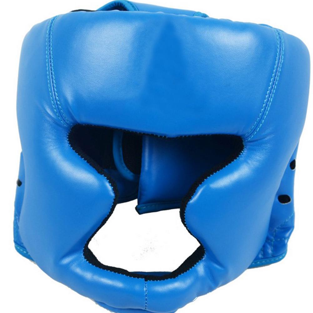 Closed Full-Face Boxing Protection Gear Headgear Head Guard Trainning Helmet for Muay Thai Kickboxing