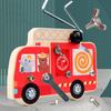 Early Education Wooden Nut Disassembly And Assembly Tool Combination Multi-Functional Children'S Fire Truck Screwing Screws Assembly Educational Toys