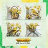 Yellow Daffodil Bird Pillowcase Printed Polyester 40/45/50Cm Throw Pillowcover Decorative Sofa Cushion Pillowslip Home Decor