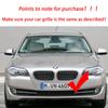 2Pcs Car Style Gloss Black Front Kidney Double Slat Grill Grille for BMW 5 Series F10 F11 F18 2010-2017 Dual Line Racing Grilles