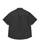 COVERNAT C Logo Denim Half Shirt Black