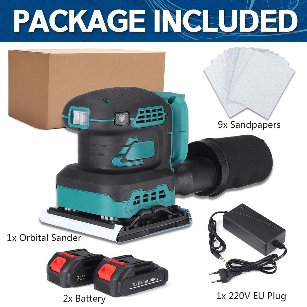 8000/10000/12000RPM Brushless Random Orbital Electric Sheet Sander Dust Exhaust Power Tools Wood Grinder Polishing Machine