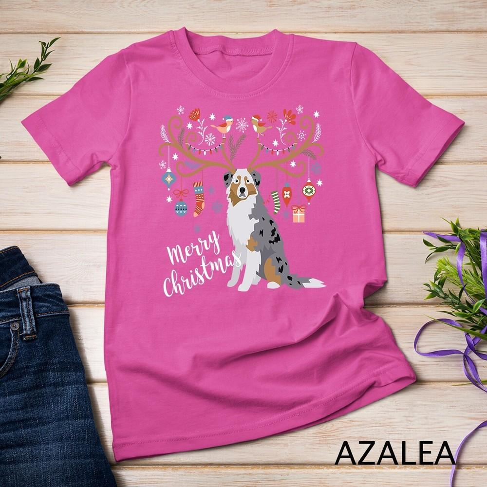 

Australian Shepherd Gift Dog Christmas Pet Lover Tee Unisex T-shirt 4XL