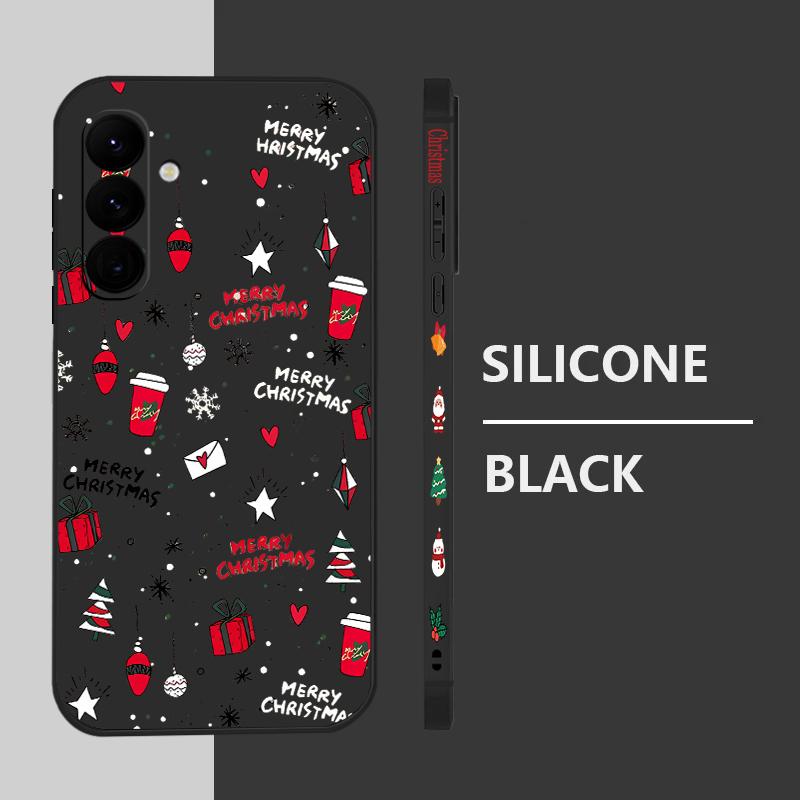 Christmas Gifts Pattern Phone Case For Samsung Galaxy A56 A17 A26 A16 A36 A55 A54 A53 A15 S24 S25 FE S25 S22 S23 Ultra Shockproof Lanyard Cover