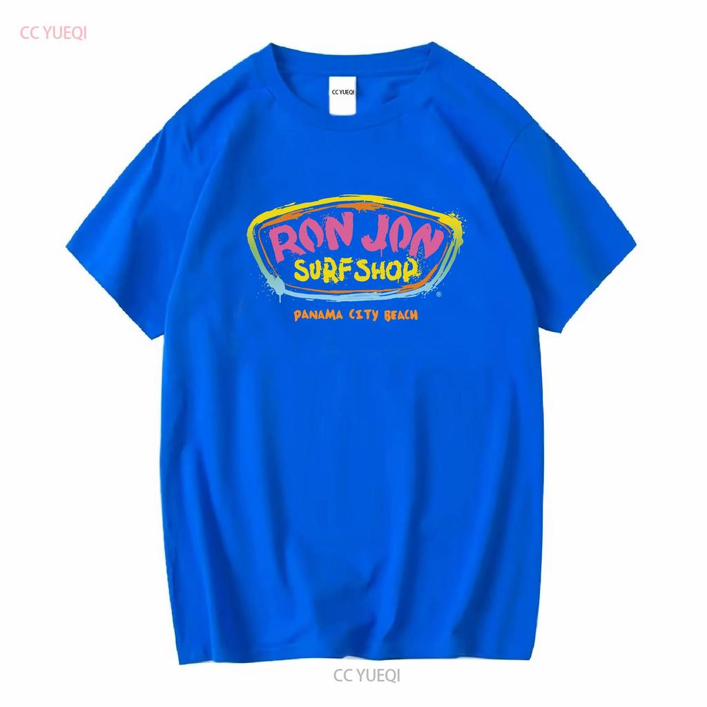 Ron Jon Surf Shop Panama City Beach Maglietta Uomo Taglia Piccola Manica Lunga Vintage Lavata Leggermente Stile Top Per Uso Quotidiano