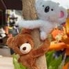 Monkey Cute Rabbit Fox Dog Penguin Cartoon Animal Pair Plush Toy Pendant