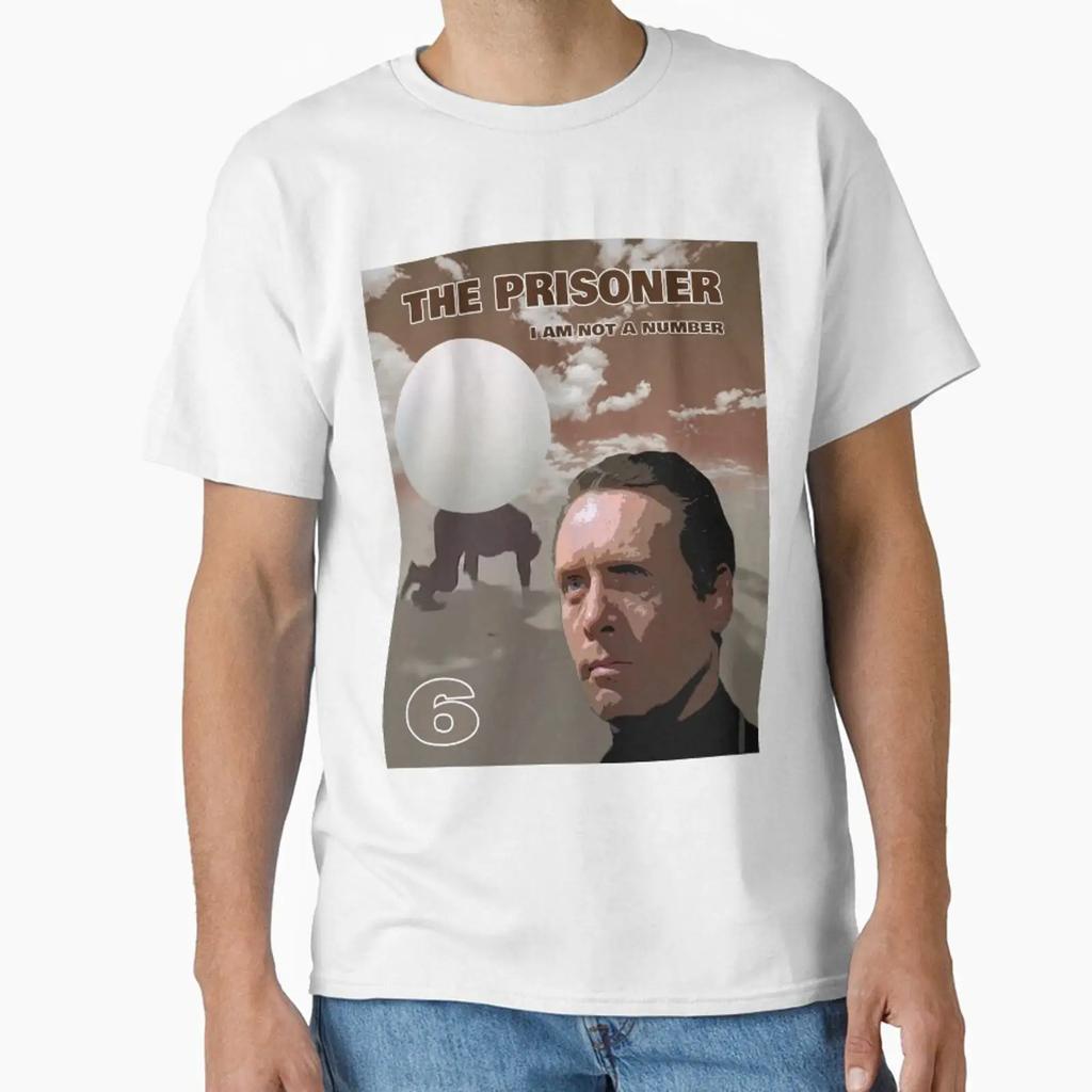 The Prisoner Im Not A Number Designed And Sold By Astralia Vintage Stylish Top For Everyday Wear Breathable Streetwear