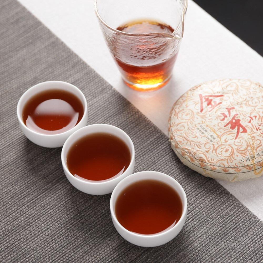 Yunnan Golden Bud Puerh Tea Cake 100g Ripe Raw Material Small Palace Cake