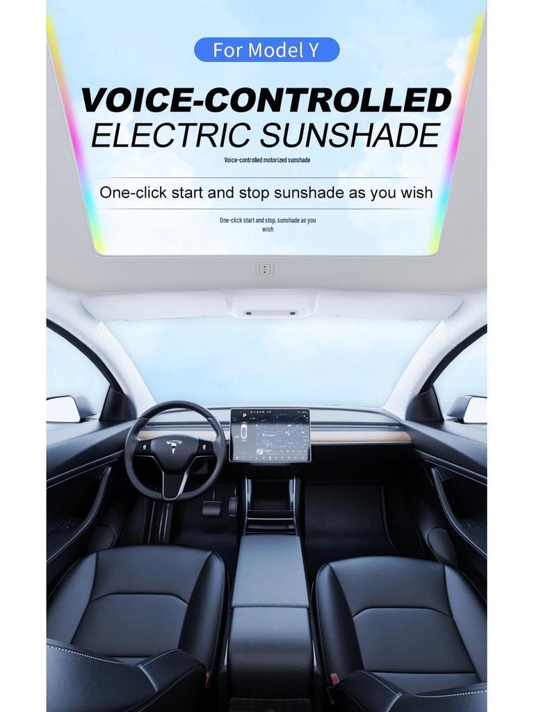 Tesla Model Y Sunshade Skylight Heat Insulation Roof Accessory