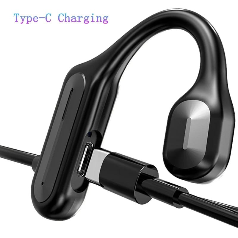 Bezprzewodowy Erphone Bluetooth 5.2 Słuchawki 360° Zginane Arbitralnie Redukcja Szumów Wodoodporne Słuchawki do Smartfona