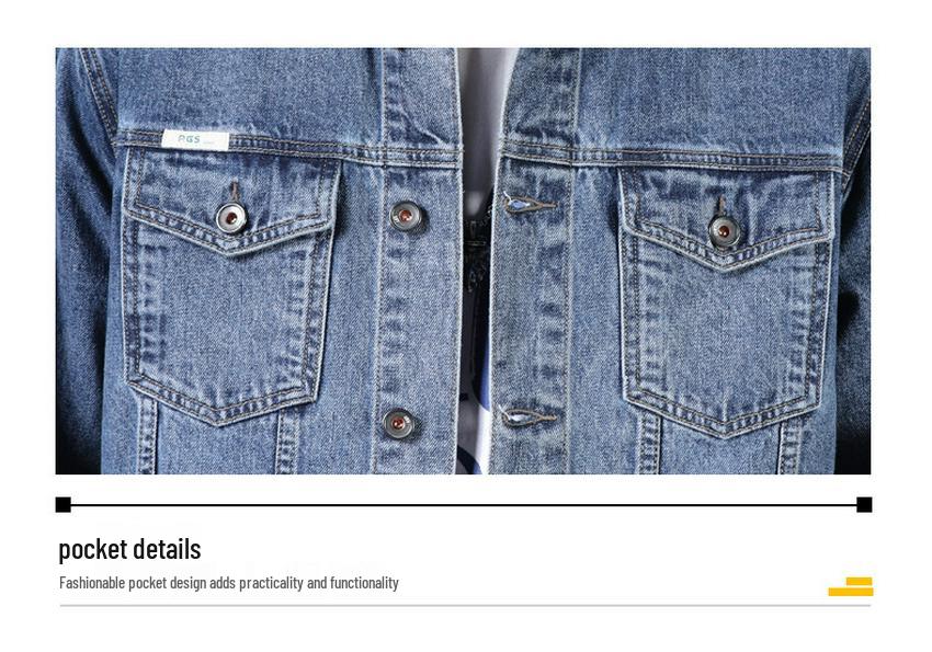 Men's Stylish Retro Denim Jacket 2026 - Trendy Spring & Autumn Outerwear