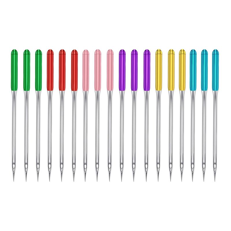 Feb.6 Sizes Universal Sewing Machine Needles Regular Point Flat Shank Needle Compatible With For Singer Brother,Janome