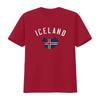 T-shirt Vintage Varsity Islanda vintage Lavata Traspirante Comoda Morbida streetwear Alla moda Unisex Elasticizzata homme Casual