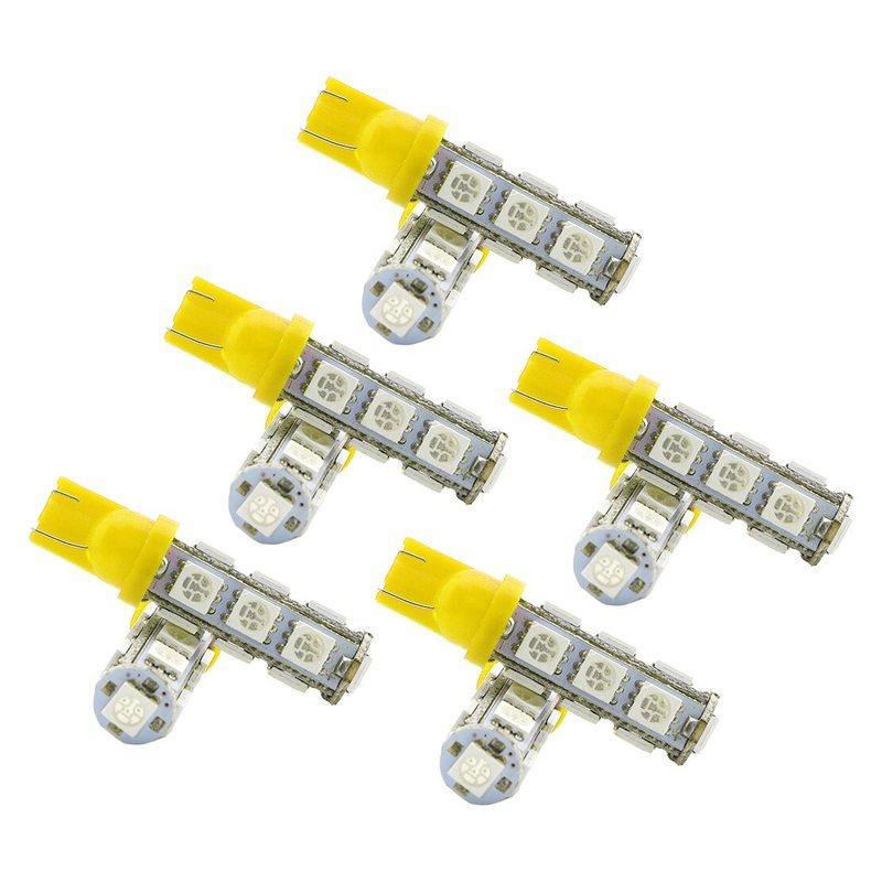 

10Pcs T10 5050 W5W 13SMD LED Light Lamp Bulb 12V 5W for RV Camper Car 193 194 2821 921 922 158 160 161 161B 168 168A 912 Amber