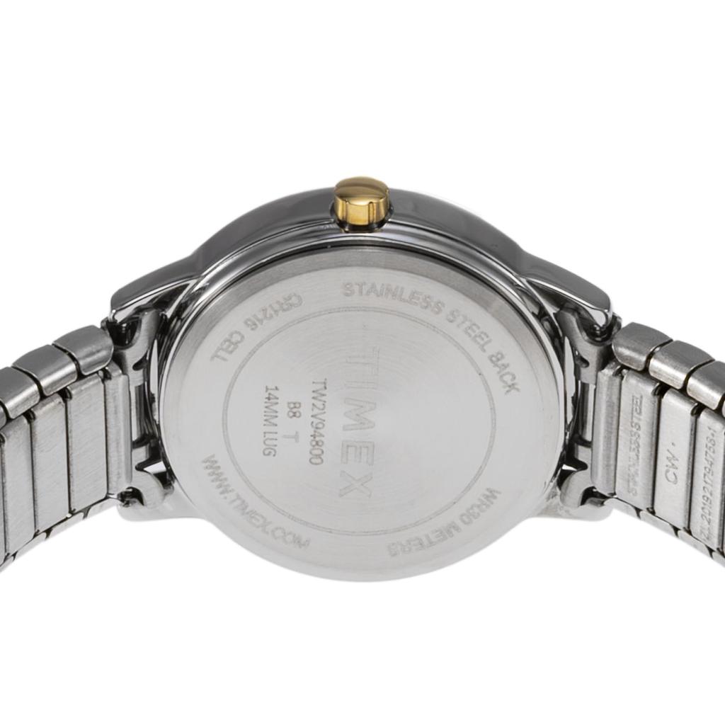 Zegarek Timex EASY READER Biała tarcza Stal nierdzewna Szkło mineralne Kwarc 30MM Amerykańska marka zegarków TW2V94800 Unisex Złoty [TIMEX] [Element]