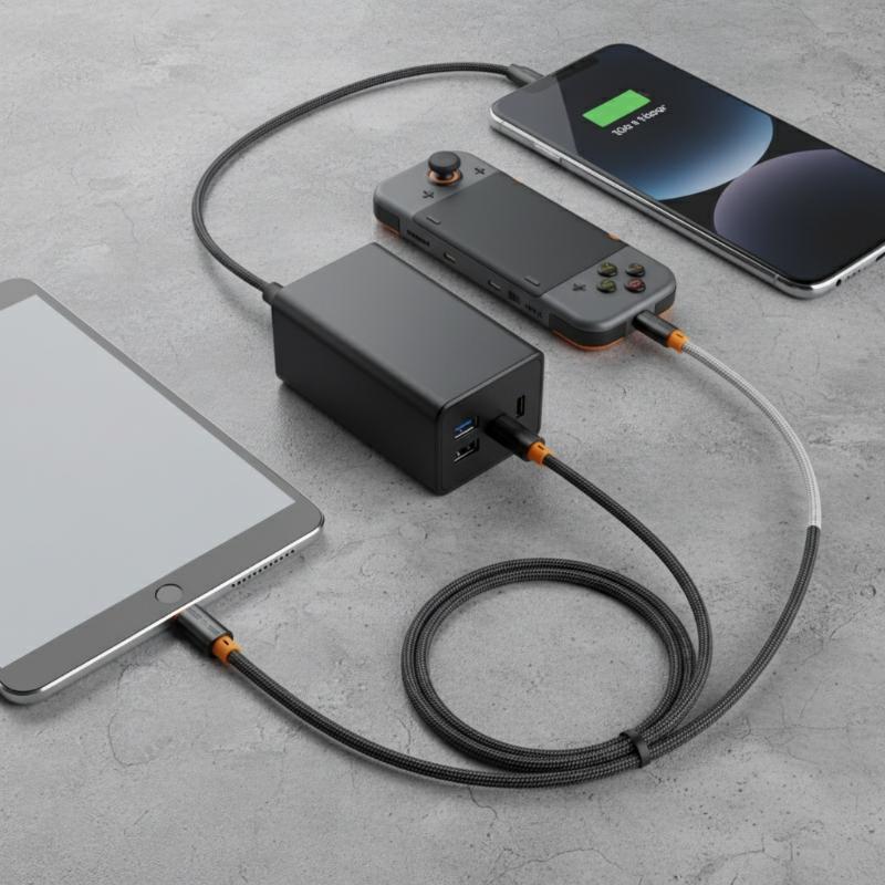 240W Super Flash Charging Data Cable USB To Type C 90° Elbow Data Cable 1M/1.5M/2M/ Fast Charging