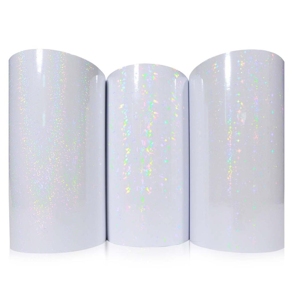 Approximately 30cm X 5m Transparent Dot Pattern Clear Holographic Cutting Cutting Concert Fan Holographic Holographic Tape Sheet, Sheet, Sticker,