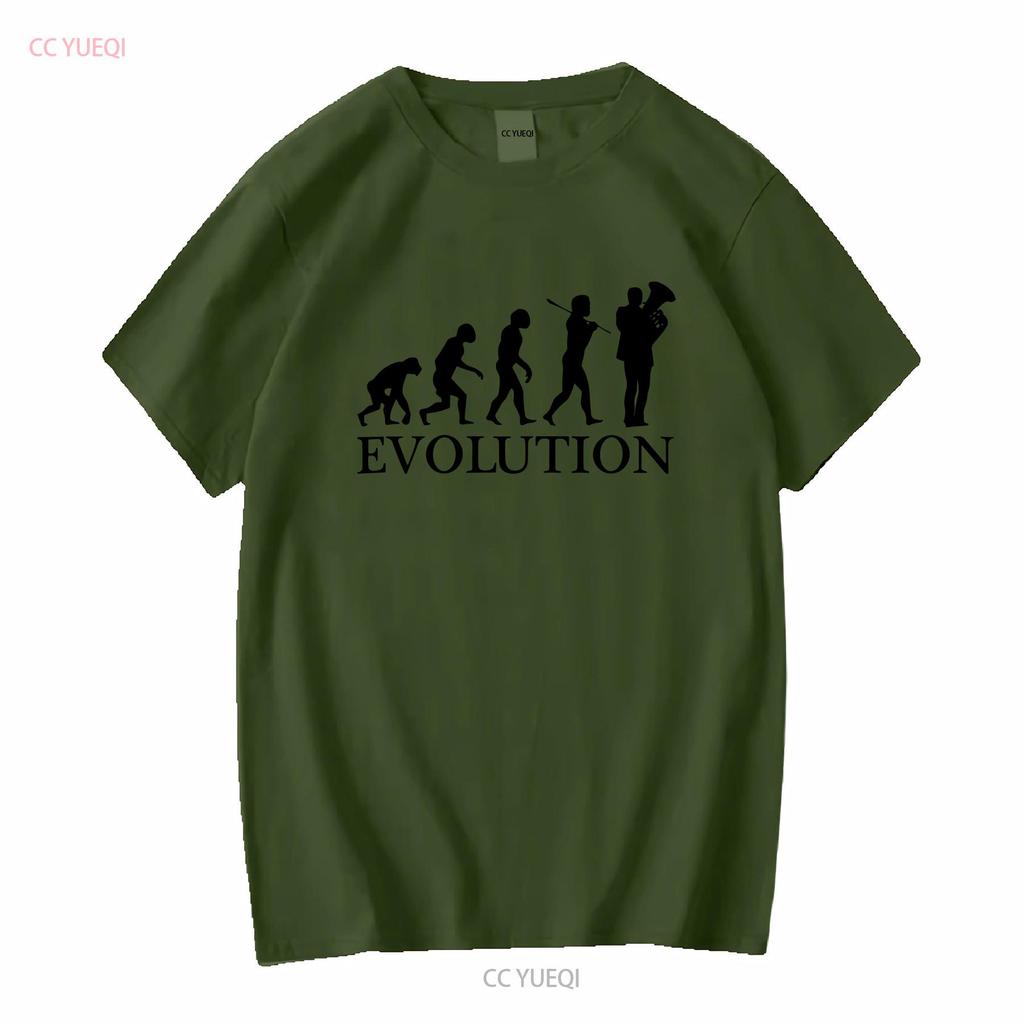 EUPHONIUM PLAYER EVOLUTION OF MAN MENS T SHIRT TEE TOP GIFT MUSICIAN Long or Short Sleeves Vintage Washed Breathable Stretched