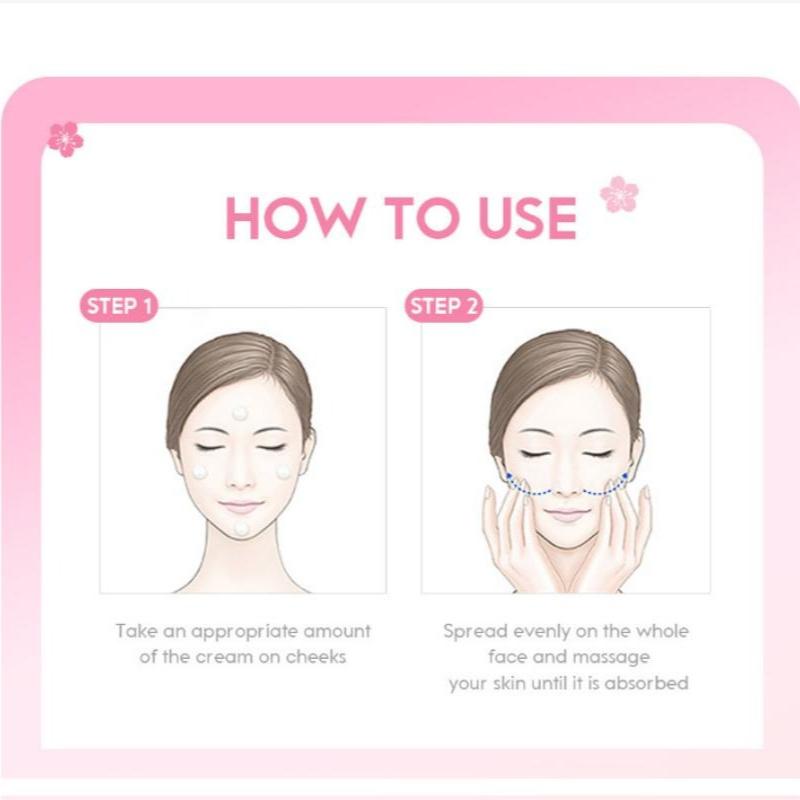 25g Anti Wrinkle Cherry Blossom Essence Nursing Face Cream Crema idratante idratante per la cura della pelle Cosmetici anti-invecchiamento Crema intensiva