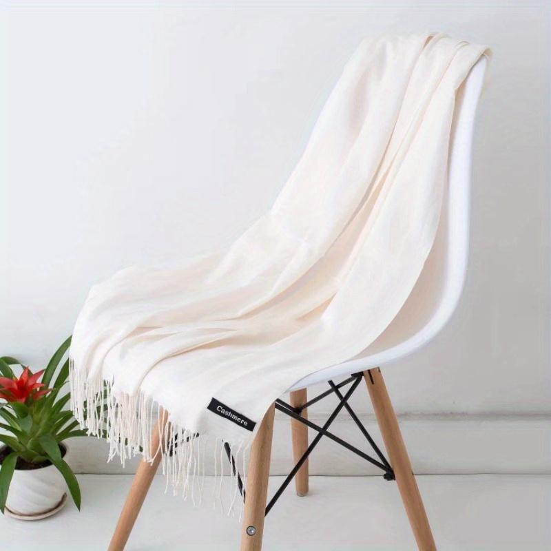 Desgine Brand Solid Women Cashmere Scarf Autumn Winter Warm Shawls Wraps Men's Pashmina Tassels Scarves Female