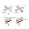 6pcs/set Secure Glass Shelf Support Clip L Shape Connectors Versatile Glass Joining Clamps for Display Case & Project