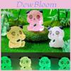 Adorable Resin Luminous Panda Figurines For Garden Decor In 7 Vivid Colors