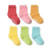 Organic Cotton Crew Socks Sets 6-12 Months Anti-Slip Grip Casual for Girls/Boys/Infants/Toddlers in Spring