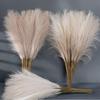 10pcs Faux Pampas Grass Artificial Reed Fluffy Simulation Flowers Boho Home Wedding Vase Decor