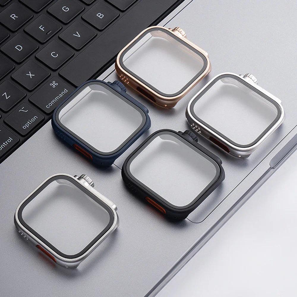 Change To Ultra Case for Huawei Watch Fit 5 Pro/ 5 Tempered Glass Cases Screen Protector for Huawei watch Fit 5 Upgrade to Ultra