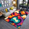 Colorful Abstract Heart Pattern Suitable As a Non-slip Mat for the Living Room or Bedroom Sofa