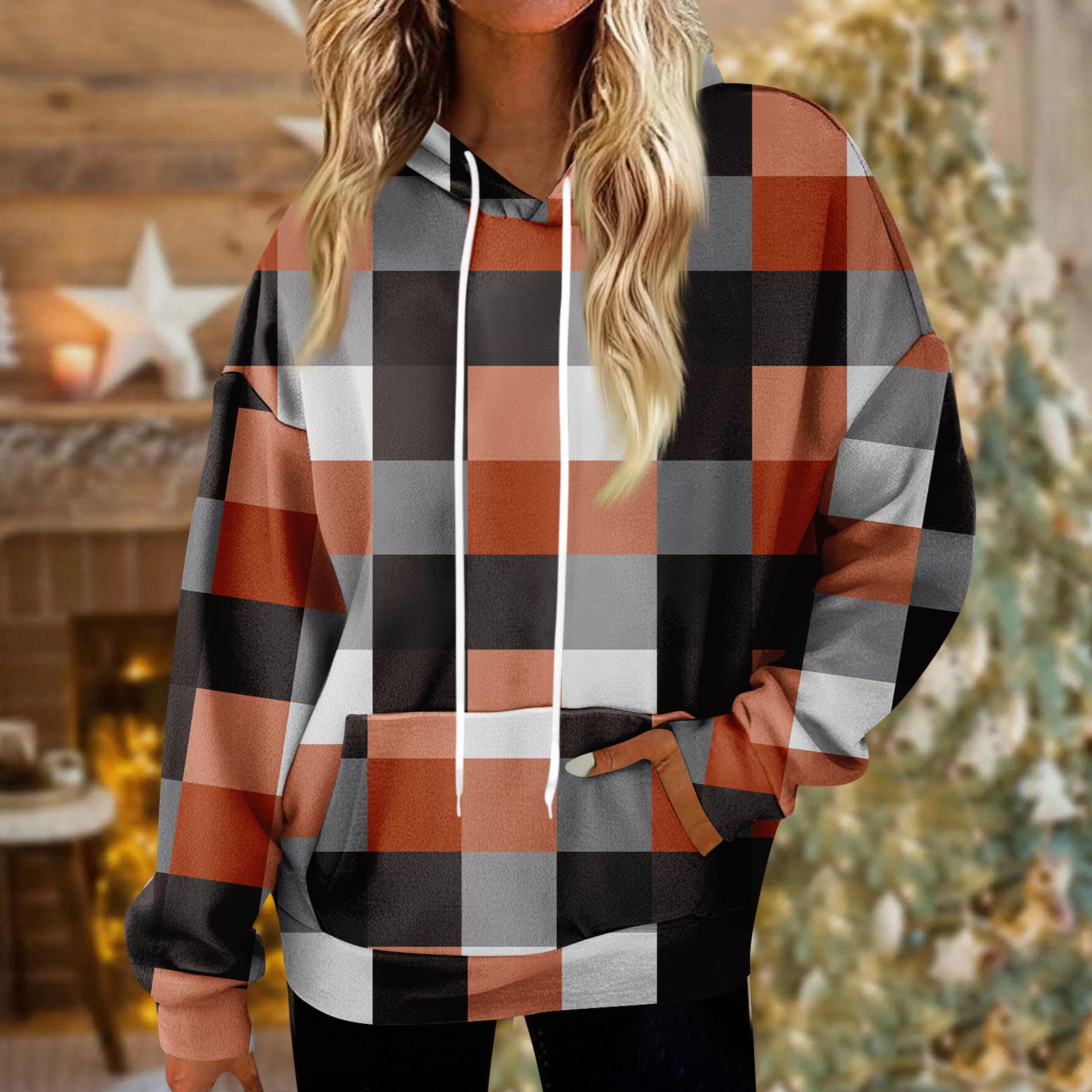 

Толстовки для женщин оверсайз зимние плюшевые милые свитшоты пуловер модная осенне-зимняя одежда XL арбуз красный