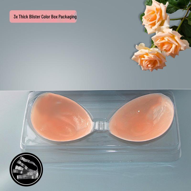 Αόρατο Σουτιέν Σιλικόνης για Μικρό Στήθος - Πυκνωμένο Λεπτό Κύπελλο με 3D Σιλικονούχα Επιθέματα Στήθους για Νυφικά