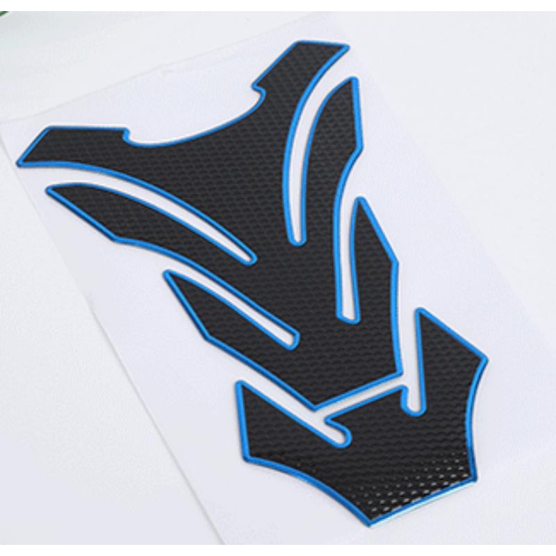Motorcycle Fish Bone Sticker Fashion Stylish Protector Sticker Gas Fuel Tank Protector Pad Cover Tankpad Decal Carbon Fiber Pad