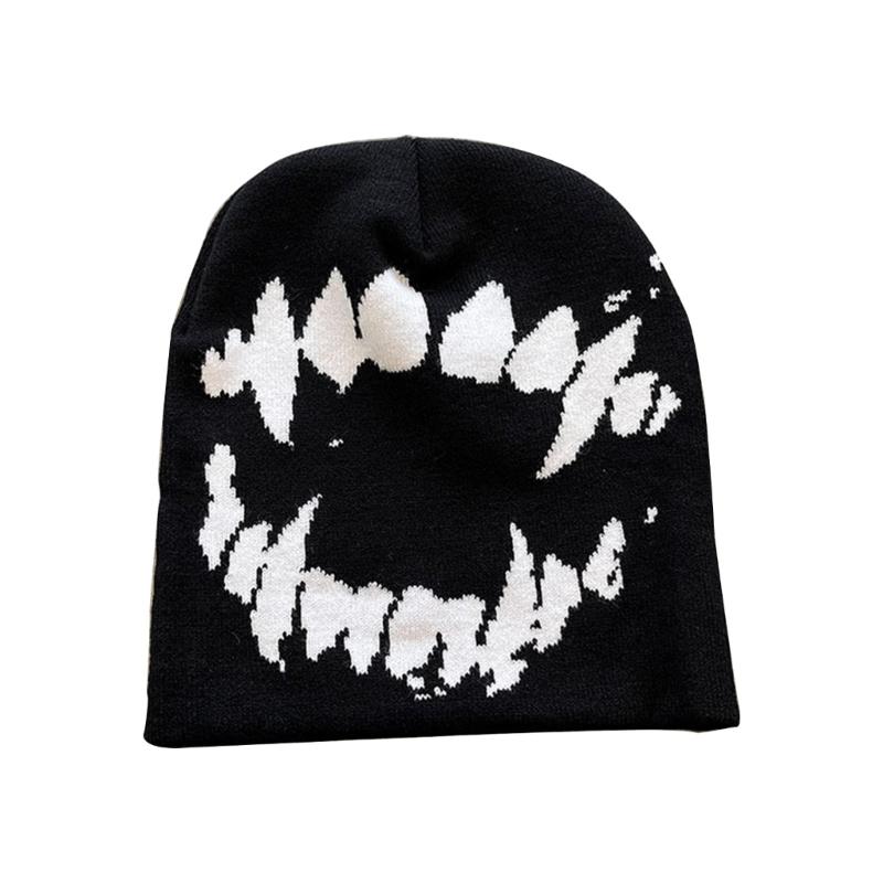 

Жаккардовый готический узор Ручная работа Эластичная шапка Мягкая зимняя теплая Вязаная шапка Подарки для студентов, подростков на холодную зиму