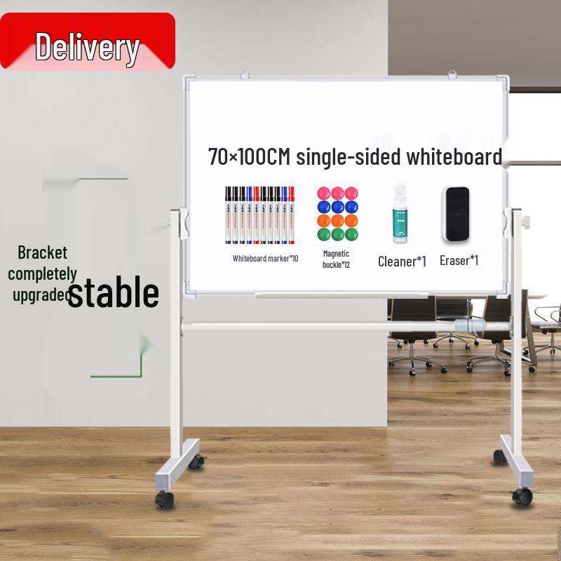 Double-Sided Magnetic Mobile Whiteboard Stand for Home & Office Teaching and Training