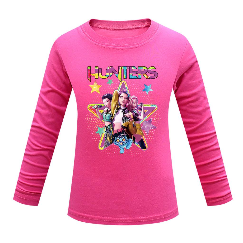 Kids Girls Anime Cartoon K-POP Printed Casual Long Sleeves T-Shirt Top