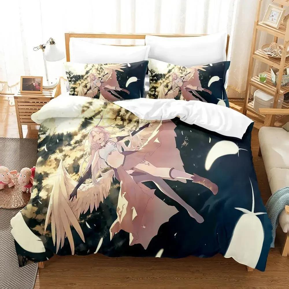 Cozy Durable Single Twin Full Queen King New Game No Life Sora and Shiro Size Bed Adult Kid Bedroom Sets Quilt