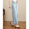TERRE BLEUE Damen Casual Lockere Gerade geschnittene Jeans